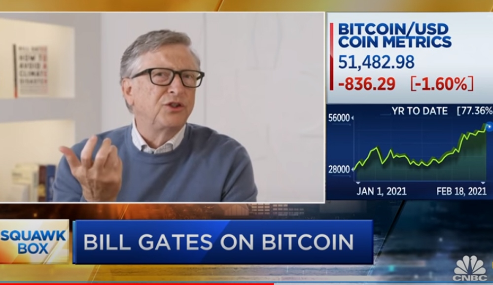 Bill Gates: Tôi không có nhu cầu sở hữu Bitcoin